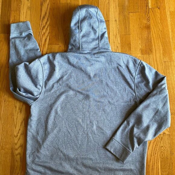 Under Armour Hoodie Mens Large Grey Coldgear Pullover Mock Neck Vented Sweater L - Picture 4 of 4